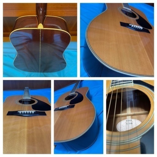 Yamaha FG-200D アコースティックギター　ヤマハ純正 ケース付き Acoustic Guitar Yamaha FG-200D Natural Made in Japan with Leather