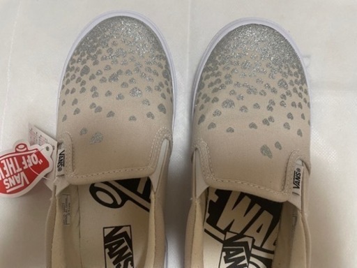 【新品】VANS CLASSIC スリッポン グレー シルバー 21.0cm