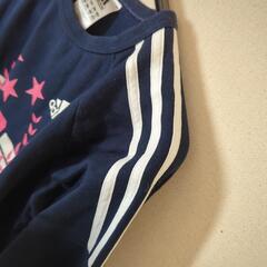 アディダス　キッズ・レディース　トレナー　紺　160cmの画像