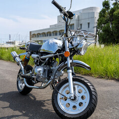 売れました　50ccバイク 走行375キロ セル・キック付き 2023年登録 絶好調 バッテリー新品 モンキー仕様 の画像