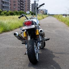 売れました　50ccバイク 走行375キロ セル・キック付き 2023年登録 絶好調 バッテリー新品 モンキー仕様 の画像