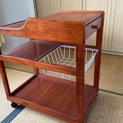 木製ワゴン　ダイニング脇テーブル　400x630xH685