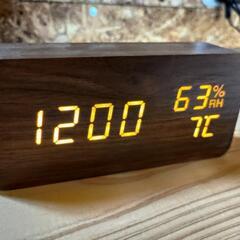 デジタル置時計　ICW-01WH-T　アイリスオーヤマ