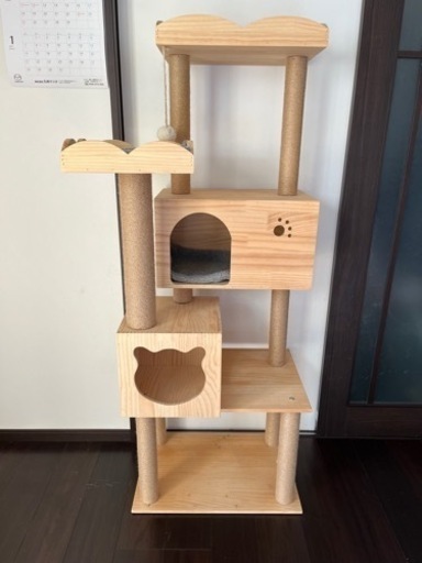 お取引中　キャットタワー　木製　分解可能