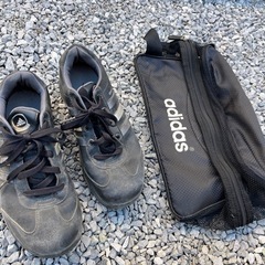 adidas ゴルフシューズとケース