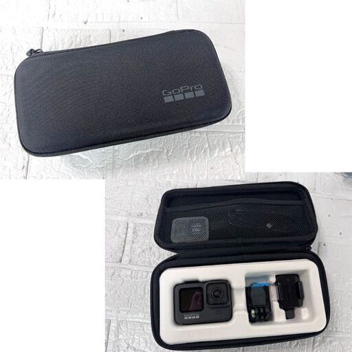  GoPro HERO9 BLACK ゴープロ ヒーロー9 ブラック アクションカメラ 純正携帯用ケース ミニ三脚(社外品) 吸盤マウ