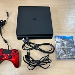 PlayStation4 本体+非純正コントローラー+モンハンワールド