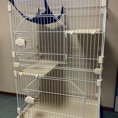 受け取り終了しました　ペットゲージ　ホワイト　猫　新品　未使用　組み立て済み