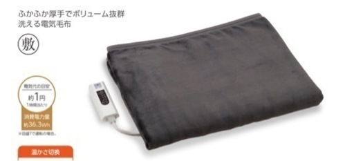 電気敷毛布（フランネル）ホットカーペット