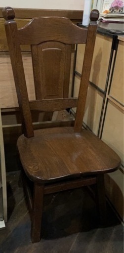 ◈決まりました【椅子】輸入品　無垢の椅子