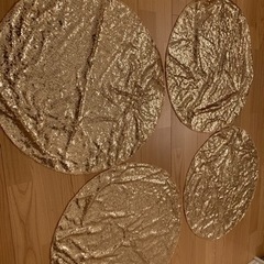 スパンコール円形布4枚
