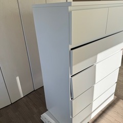 IKEA MALM マルム チェスト（引き出し×6）, ホワイト, 80x123 cm 定価:¥21,990の画像