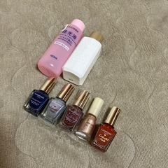 ネイルカラー5種＆リムーバー2種