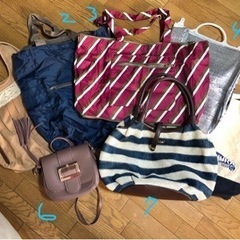 バッグ各種　(1-5) 0円　(6,7) 50円