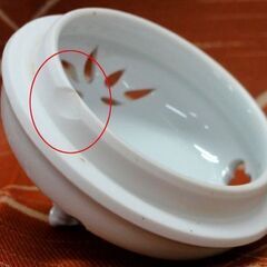 鶴見焼 大秀作 香炉 香合 骨董 陶磁器 陶器 茶道具 白磁 札幌市 中央区 南12条の画像