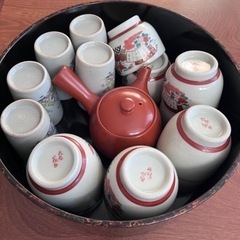 お値下げ中【津軽塗】茶器セット　新品未使用