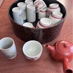 お値下げ中【津軽塗】茶器セット　新品未使用の画像