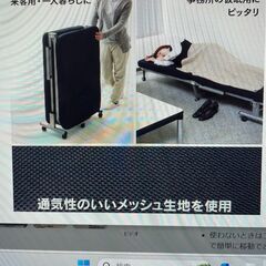 折りたたみベッド　アイリスオーヤマの画像
