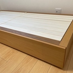 無印良品 収納ベッド・スモール・オーク材の画像