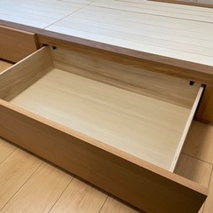 無印良品 収納ベッド・スモール・オーク材の画像