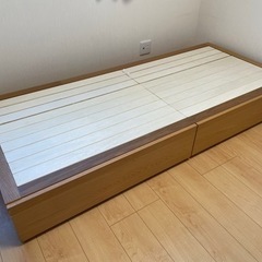 無印良品 収納ベッド・スモール・オーク材