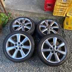 クラウン　アルミホイール　5穴　純正　タイヤFALKEN 225...