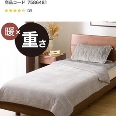 ニトリ　重い毛布　5.5kgの画像