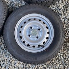 YOKOHAMA SUPER VAN 355 145r12 6pr lt 　軽自動車　夏タイヤ　サマータイヤ　バンタイヤ　12インチ　ホンダ純正　スチールホイール　4穴　まとめ　普通タイヤの画像