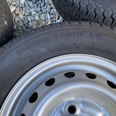 YOKOHAMA SUPER VAN 355 145r12 6pr lt 　軽自動車　夏タイヤ　サマータイヤ　バンタイヤ　12インチ　ホンダ純正　スチールホイール　4穴　まとめ　普通タイヤの画像