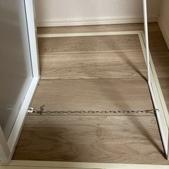 姿見　白枠　高さ150cm幅30cmの画像