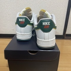 ナイキ エアフォース1 ロー '07 LV8  セイル/グリーン　24.5の画像