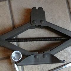 車載パンタグラフジャッキセット 軽自動車 モコ ワゴンR スズキ/日産 災害救助用にも一家に一台 静2動の画像