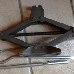 車載パンタグラフジャッキセット 軽自動車 モコ ワゴンR スズキ/日産 災害救助用にも一家に一台 静2動の画像