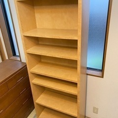 【受け渡し完了】書棚 収納ケース　横70 高さ180 奥行き30 チェスト　シェルフ　本棚の画像