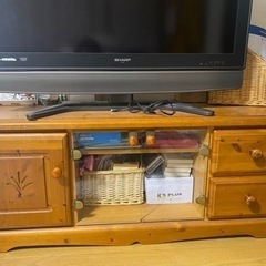 カントリー調　ローチェストTV台