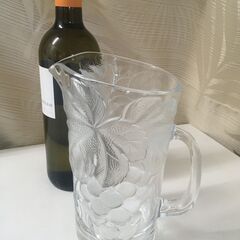 ガラスピッチャー（未使用）水差しの画像