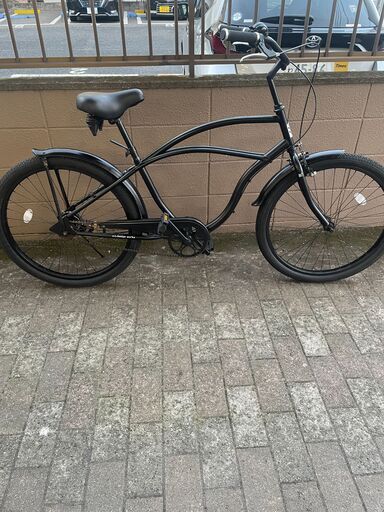 リサイクルショップどりーむ荒田店 No1084　a.n.designworks ビーチクルーザー　ファットバイク　マットブラック　渋い♪　定価７万程　状態良好♪