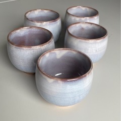 萩焼湯呑み5個セット　未使用・新品