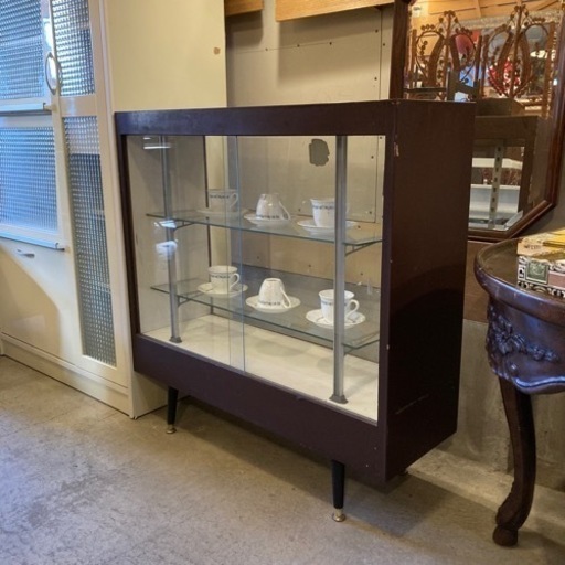 ヴィンテージガラスキャビネット ショーケース ディスプレイケース