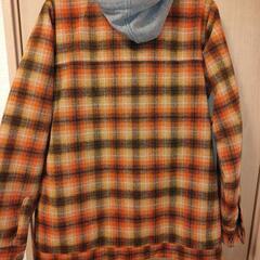 ★BURTON バートン スノボウェアジャケット オレンジチェック USXS ジャパンMLの画像