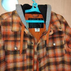 ★BURTON バートン スノボウェアジャケット オレンジチェック USXS ジャパンMLの画像