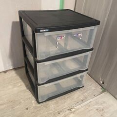 COSPA　3段　クローゼット収納ケース　幅49.5㎝　奥行44...