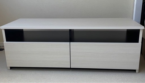 【お譲りの方決定】テレビ台 120cm 大川家具 ホワイト 白