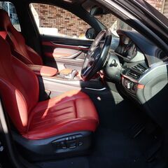 検査7年3月 X6M 575PS/ムジェロレッドフルレザーメリノ/レザーダッシュボード/カーボントリム/純正鍛造21インチ/インテリジェントセーフティの画像
