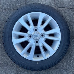 日産純正ホイール14インチ＋使用少スタッドレス155/65R14 保管袋付きの画像