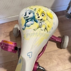 パウパトロール　スカイ　女の子　自転車　12インチ　補助輪つきの画像