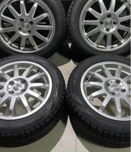 ホイール付き スタッドレス PIRELLI 195/55/R16 4H PCD100