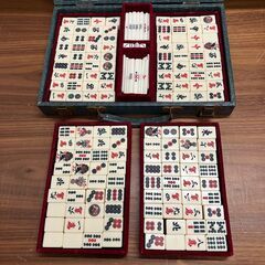 麻雀牌セット（背竹）※千点棒１本欠品