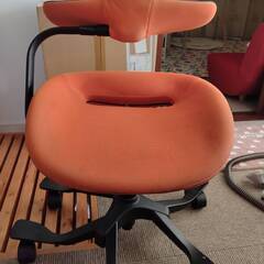 i Pole 7 MESH FABRIC ORANGE J0030【オフィスチェア】の画像
