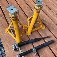 ジャッキスタンド コイルコンプレッサー セット